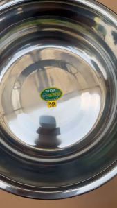 Thau Inox Hồng Phước Thành cao cấp Inox 201 sáng bóng dễ vệ sinh chống rỉ sét size 32cm-34cm-36cm.