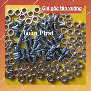 Ốc sắt lắp kệ sắt V lỗ chất lượng