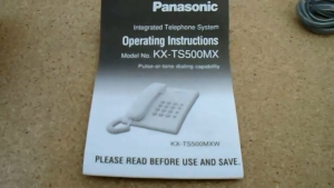 Panasonic KX-TS500MX Integrated Telephone System Corded Landline Phone