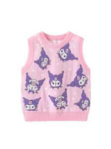 TENGYUNGE | Double Layer Cotton Childrens Cartoon Printed Knitted Vest