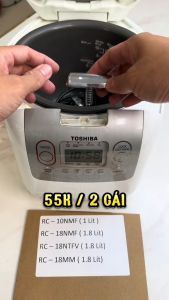 COMBO 5 Lẫy Chính Hãng Khoá vung Nồi Toshiba - Nút nảy núm gài mở khóa nắp nồi cơm dành cho Model RC-18NMF và RC-10MNF
