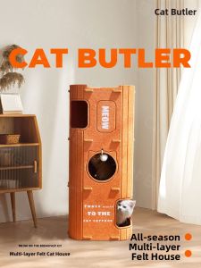 MAOGUANJIA | Seasonal Multi-purpose Cat Climbing Frame Scratch-resistant Hide-and-play Nest
