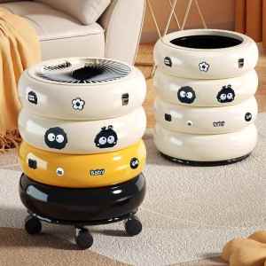 Press Luxurious Creamy Kitchen Waste Bin