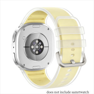 Translucent Silicone Band for Samsung Galaxy Watch 9 8 40mm 44mm Sport Strap for Galaxy Watch 8 Classic 46mm Replace Bracelet