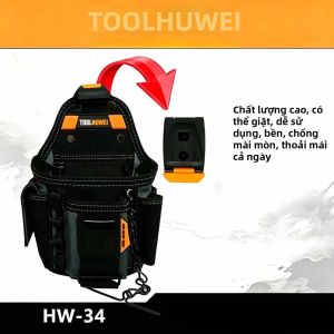 Túi Đựng Dụng Cụ Thợ Điện TOOHUWEI Đa Chức Năng 13 Túi 6 Lớp Oxford Hạng Nặng Bền Bỉ Túi Đựng Dụng Cụ Cầm Tay Có Móc Nhanh Ở Thắt Lưng
