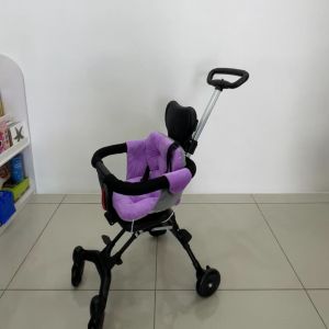🔥READY STOCK PENANG🔥Fullset MAGIC STROLLER & THICK CUSHION 4 wheels 2 ways Ultra lightweight stroller Foldable