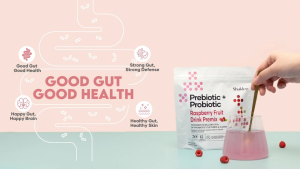 100% Authentic Shaklee Prebiotic + Probiotic Raspberry Fruit Drink Premix - 30 sachets