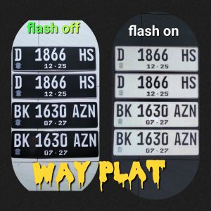 plat nomor mobil reflektif atau bunglon 2pcs/sepasang