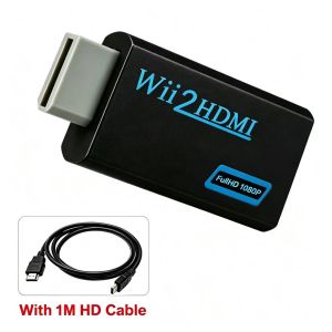 WII to HDMI-compatible Converter with 3.5mm Audio Video Cable Full HD 720P/1080P Wii2HD Adaptor for PC HDTV Monitor Display