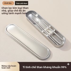 OUSKA | Bộ Thìa và Đũa Inox Di Động