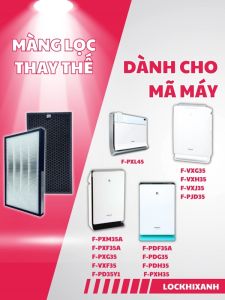 Màng lọc không khí PANASONIC cho máy f-pxm35a-b/s f-vxf35 f-vxe40 f-vxh35. Bộ lọc giá rẻ dễ dàng thay thế lọc sạch bụi mịn