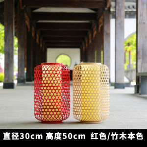 Handwoven Bamboo Lanterns Chinese Style Restaurant Outdoor Lighting Ancient Imitation Street Brightening Advertising Lights