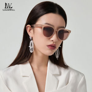 LouisWill Womens Polarized Sunglasses Ladys Round Frame Sunglasses Fashion Driving Sunglasses UV400 Clear Vision Sunglasses Cycling Riding Running Shopping Glasses for Women