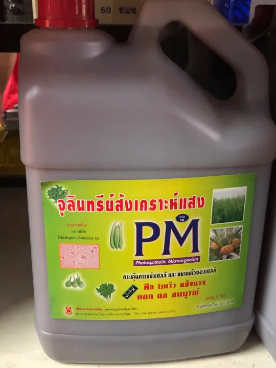 จุลินทรีย์สังเคราะห์แสง ปฐมอโศก 5 ลิตร ปรับโครงสร้างดิน