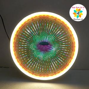 Hào Quang Phật Cơ Viền LED NEON 30cm (mặt kiếng - vỏ Alu) - xài được điện 110v và 220v