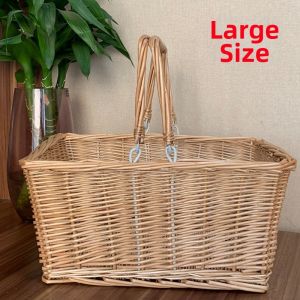 Willow Weaving Storage Shopping Basket