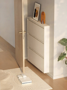 Space Saving Thin Steel Shoe Cabinet
