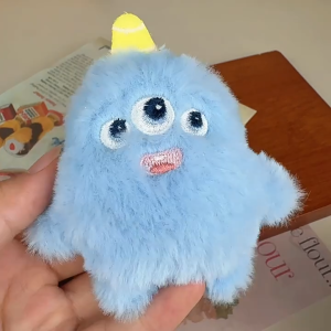 Aksesoris Gantungan Tas Ganci Tote Bag Lucu Aksesoris Tas Hiasan Boneka Tas Mini Kecil LIttle Monster Kawai Boneka Bulu PST