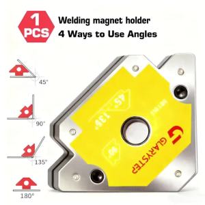 Bộ Định Vị Thép Công Nghiệp 45 ° /90 ° /135 ° /180 ° Lực Hút Đa Góc 110Lbs Dùng Cho Hàn Cắt Mài Lắp Ráp