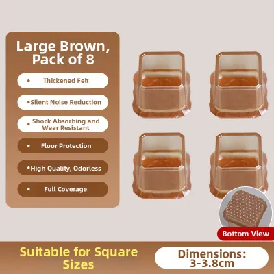Anti-slip Durable Silent Chair Leg Protectors 8 Pieces