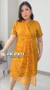 UNION11 - DRESS WANITA JUMBO LD 120 CM / GAUN WANITA XXXXL / DRESS WANITA BIGSIZE / DRESS WANITA BRUKAT BB 85 KG / ADELE