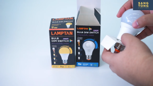 Lamptan หลอดไฟ 3 สเต็ป LED Dim Switch 3 Steps 9w รับประกัน 1 ปี แสงขาว 6500K / แสงส้ม 2700K