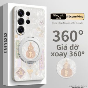 GGUU | Dây Đeo Túi & Chân Đế Quay Được Tương Thích Vỏ Điện Thoại Samsung Galaxy Màu Tím