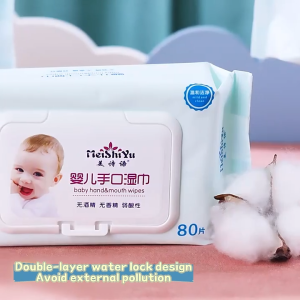 Baby Hand Mouth Wipes Skin Care Soft Wipes Alcohol-Free Newborn Wipes with Lid Adults Can Use