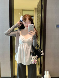 Sweet Style White Strapless Vest Womens Summer New Sleeveless Casual Loose Slimming Top Outerwear Breathable Moisture-wicking