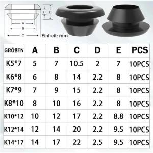 Rubber Grommet Assortment Kit Wire Protector Cable Anti Friction Wiring Hole Plug Wiring Blanking Grommet Plumbing Gasket Rings