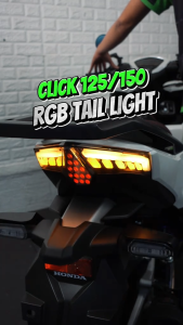 TorqPipe Honda Click 125/150 V3 V2 Tail Light RGB 22Modes LED Plug And Play 5 Years Warranty