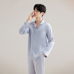 MiiOW | Ice Silk Spring-Summer Men Pajama Set