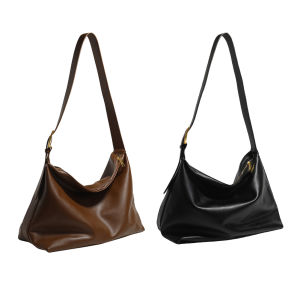 【HFM】 Retro PU Leather Hobo Bags Satchel Shoulder Handbag Large Tote Purses for Women