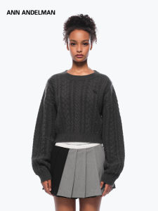 ANN ANDELMAN | Sparkle Decor Wool Short Womens Sweater