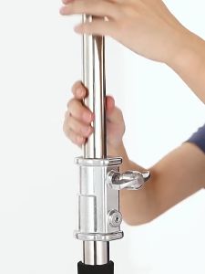 Stainless Steel C Stand with Boom Arm 10.5ft/330cm Heavy Duty Photography Light Stand with 4.2ft/128cm Extension Arm 2X Grip Heads for Monolight Softbox Reflector