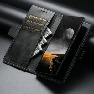 Ví Đựng Thẻ Giả Da SUTENI Có Khóa Nam Châm Nắp Gập Cho Samsung Galaxy Z Fold 8 Ultra 7 - Ốp Điện Thoại Kiêm Giá Đỡ
