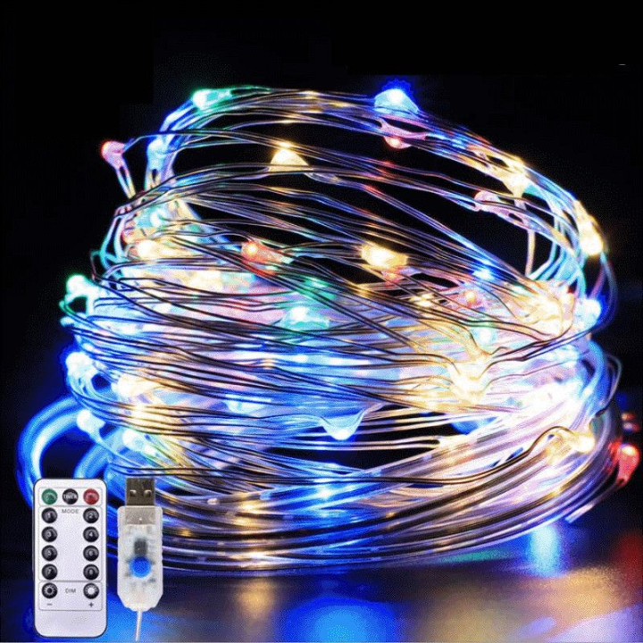 5M USB Operated Fairy Lights LED String Garland Lamp Remote Control for