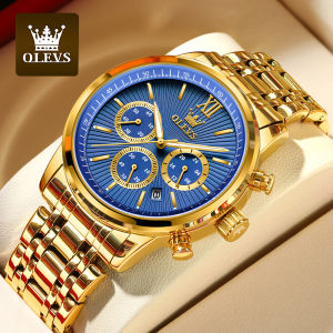 OLEVS ATY709 Mens Watch Original Business Brand Quartz Watch Waterproof Luminous Stainless Steel Watch For Man Box Reloj