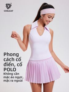 COSLEAF | Áo Thun Thể Thao Co Dãn Giảm Cân Có Cổ POLO