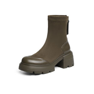 Reddragonfly | Elastic New Autumn Winter Booties Heel Height Increasing Slimming