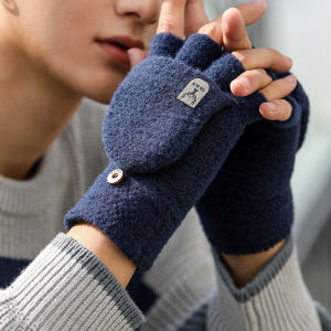 JIFANPAUL | Winter Warm Half-Finger Gloves for Students and Couples