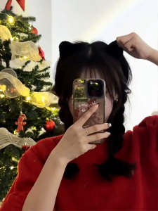 1PCS Cute Cat Ear Plush Hair Clip Girl Bangs Broken Hair Small Grab Clip
