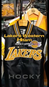 HOCKY - Jaket Varsity Baseball Premium  Pria Wanita Casual Vintage Keren Full Bordir Lakers Series Kekinian Keren Terbaru