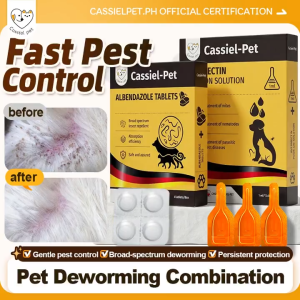 Cassiel Pet Anti Tick And Flea Spot Treatment Repellent Anti-Itching Dewormer Tablets For Cat & Dog
