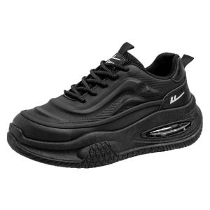 Warrior Mens Shoes Black Knight Summer Sports Breathable Shock Absorption Running Teen Casual Thick Bottom Heightening Dad Trendy Shoes