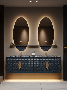 DIPURUI | Original Design High-End Vintage Double Basin Bathroom Cabinet