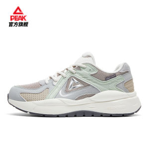 Peak Mens Casual Shoes De410138 Lightweight Color Block Rubber Outsole Fashionable Thick Bottom Heightening Versatile Sport Sneakers