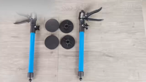 Heyman Cabinet Support Rod Cabinet Jack Support Pole 2PC Steel Telescopic Quick Rod Adjustable 3rd Hand Support System 40kg Capacity for Installing Cabinets Heavy Duty Cabinet Lift Jack