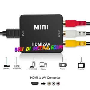 Converter HDMI to AV RCA 1080P HD Video Mitra Ecom