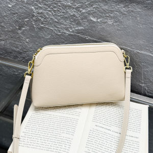 SIFULUN | Double Zipper Large Capacity Crossbody Bag Genuine Leather